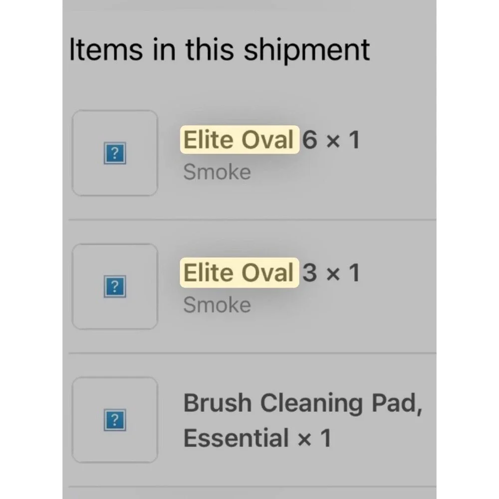 Artis Makeup Brushes Elite Oval 3 & Elite Oval 6 plus Cleaning Pad.